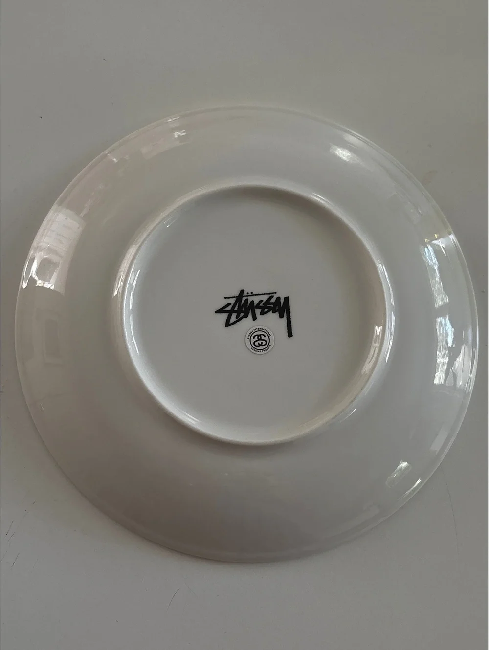 Stussy Scribble Plate White Ceramic 100% Made in Taiwan